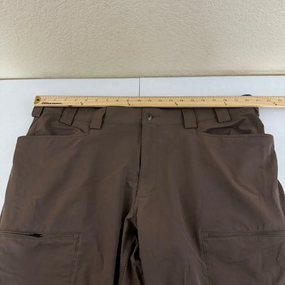 Duluth Trading Co Flexpedition Relaxed Fit Pants Mens 42x34 (Act 42x32) Brown